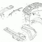 005 - Outlander 1000R EFI - XT - International 09- body - bumper and skid plate - mineral gray satin