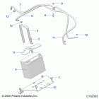 SPORTSMAN 850 HIGH LIFTER (A21SXN85A4) Electrical, battery - a21sxn85a4 (c102303)