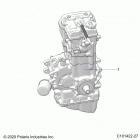 SPORTSMAN 570 EPS (A21SEE57A1/A3/A5/A7/A9/B1/B3/B5/B7/B9) Engine, long block - a21see57a1  /  a3  /  a5  /  a7  / ...