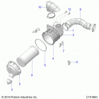 ACE 150 EFI MD WHITE (A20HAB15N2) Engine, air intake system - a20hab15n2 (c101860)