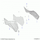 SPORTSMAN 570 TOURING EPS TRACTOR (A21SDS57C4) Body, side panels - a21sds57c4 (c102240-3)
