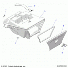 SPORTSMAN 570 EPS Body, storage box, rear - a20see57b1  /  b4  /  b7  /  b...