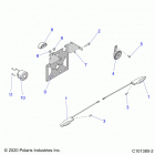 SPORTSMAN 570 TOURING EPS TRACTOR (A21SDS57C4) Electrical, turn signals, horn, and license plate light ...