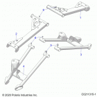 SPORTSMAN 850 EPS 48 Suspension, rear control arms - a21sxe85a9  /  af  /  ap...