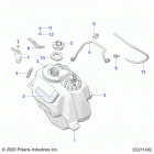 SPORTSMAN 570 EPS (A21SEE57A1/A3/A5/A7/A9/B1/B3/B5/B7/B9) Body, fuel tank asm. - a21see57a1  /  a3  /  a5  /  a7  ...