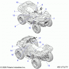 SPORTSMAN 450 HO UTILITY (A21SEG50A1/A5/CA1/CA5) Body, decals - a21seg50a1  /  a5  /  ca1  /  ca5 (450 ut...