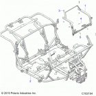 ATV RGR 150 EFI MD Chassis, main frame - a20hzb15n1  /  n2 (c102154)