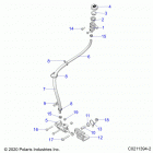 SPORTSMAN 570 EPS (A21SEE57A1/A3/A5/A7/A9/B1/B3/B5/B7/B9) Brakes, brake pedal and master cylinder - a21see57a1  / ...