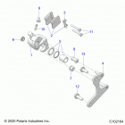 OUTLAW 70 (A21HBB07A3/A7/B3/B7) Brakes, calipers, rear - a21hbb07a3  /  a7  /  b3  /  b7...