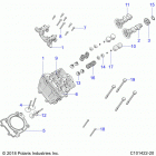 RZR 570 3PC Engine, cylinder head, cams and valves - z20cha57k2 (c10...