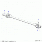 SPORTSMAN 570 EPS (A21SEE57A1/A3/A5/A7/A9/B1/B3/B5/B7/B9) Drive train, front prop shaft - a21see57a1  /  a3  /  a5...