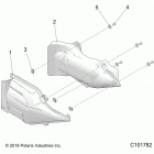 SPORTSMAN 1000 XP 55 Body, exhaust cover shield - a21sle95fg  /  s95cg  /  s9...