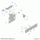 SPORTSMAN 570 EPS EU/ZUG TRACTOR (A21SEE57F1/F57C1/F1/S57C1/C2/C5/C9/CK/F1/F2/FK) Electrical, horn, fog light, and license plate light - a...