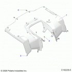 SPORTSMAN 570 TOURING EPS (A21SDE57A4/B4) Body, rear cab - a21sde57a4 (c102236-5)