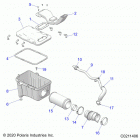 SPORTSMAN 570 EPS EU/ZUG TRACTOR (A21SEE57F1/F57C1/F1/S57C1/C2/C5/C9/CK/F1/F2/FK) Engine, air intake system - a21see57f1  /  f57c1  /  f1 ...