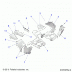 SPORTSMAN XP 1000 TOURING 48 Body, front cab - a21sye95ad  /  cad (c0210762-2)