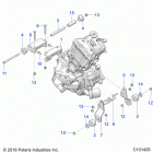 SPORTSMAN 570 TOURING EPS TRACTOR (A21SDS57C4) Engine, mounting - a21sds57c4 (c101429)