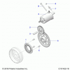 SPORTSMAN 570 TOURING EPS TRACTOR (A21SDS57C4) Engine, starter drive - a21sds57c4 (c101422-10)