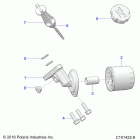 RZR 570 3PC Engine, oil filter and dipstick - z20cha57k2 (c101422-8)
