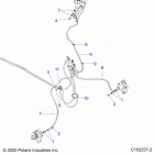 SPORTSMAN 570 TOURING EPS TRACTOR (A21SDS57C4) Brakes, brake lines, front - a21sds57c4 (c102257-2)