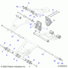 SPORTSMAN 570 6X6 (A21S6E57A1/3A1) Suspension, middle control arm mounting- a21s6e57a1  /  ...