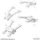 SPORTSMAN 570 EPS (A21SEE57A1/A3/A5/A7/A9/B1/B3/B5/B7/B9) Suspension, rear control arms - a21see57a1  /  a3  /  a5...