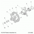 SCRAMBLER XP 1000 55 Suspension, front hub and steering knuckle- a21sge95fk  ...