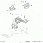 SPORTSMAN 850 EPS 48 Chassis, bulkhead and front cab support - a21sxe85a9  / ...