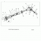 SCRAMBLER XP 1000 55 Drive train, front gearcase internals - a21sge95fk  /  s...