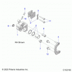 OUTLAW 70 (A21HBB07A3/A7/B3/B7) Brakes, calipers, front - a21hbb07a3  /  a7  /  b3  /  b...