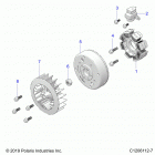 OUTLAW 70 (A21HBB07A3/A7/B3/B7) Engine, stator and flywheel - a21hbb07a3  /  a7  /  b3  ...
