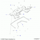 SPORTSMAN 570 TOURING EPS TRACTOR (A21SDS57C4) Body, rear rack and hand grips - a21sds57c4 (c102236-7)