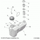 SPORTSMAN 1000 XP 55 Body, fuel tank - a21sle95fg  /  s95cg  /  s95fg (c10183...