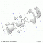 SPORTSMAN 850 HIGH LIFTER (A21SXN85A4) Brakes, caliper, front - a21sxn85a4 (c102211-3)