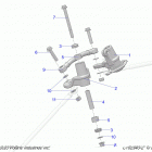 SCRAMBLER XP 1000 S 55 Steering, idlers and links - a21sge95ak (c102340-2)