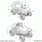 SPORTSMAN 450 HO (A21SEA50A1/A5/CA1/CA5) Body, decals - a21sea50a1  /  a5  /  ca1  /  ca5 (450 no...