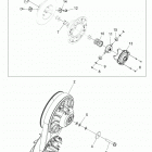 SCRAMBLER XP 1000 55 Drive train, secondary clutch - a21sge95fk  /  s95ck  / ...