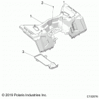 SPORTSMAN 1000 XP 55 Body, rear cab - a21sle95fg  /  s95cg  /  s95fg (c102076...