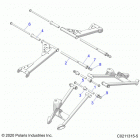 SPORTSMAN 850 EPS 48 Suspension, rear control arm mounting - a21sxe85a9  /  a...