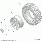 SPORTSMAN 1000 XP 55 Wheels, front - a21sle95fg  /  s95cg  /  s95fg (c101778)