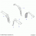 SPORTSMAN 1000 XP 55 Body, fender flares - a21sls95fg  /  cg (c102203-1)