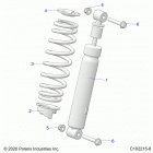SPORTSMAN 850 HIGH LIFTER (A21SXN85A4) Suspension, shock, front - a21sxn85a4 (c102215-8)
