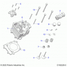 SPORTSMAN 450 HO UTILITY (A21SEG50A1/A5/CA1/CA5) Engine, cylinder head, cam and valves - a21seg50a1  /  a...
