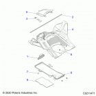SCRAMBLER XP 1000 55 Body, storage, rear - a21sge95fk  /  s95ck  /  s95fk (c0...