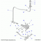 SCRAMBLER XP 1000 55 Brakes, brake pedal and master cylinder - a21sge95fk  / ...