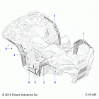 SPORTSMAN 850 EPS 48 Body, fender flares - a21sxe85a9  /  af  /  ap  /  ca9  ...