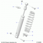 SPORTSMAN 850 EPS 48 Suspension, shock, front - a21sxe85a9  /  af  /  ap  /  ...