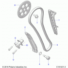 SCRAMBLER XP Engine, cam chain and tensioner - a20sve95kr (c101431-3)