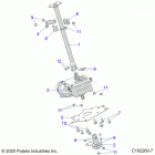 SPORTSMAN 570 HUNTER PACKAGE (A21SHD57A9) Steering post and eps - a21shd57a9 (c102260-7)