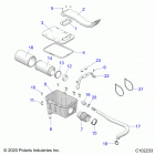 SPORTSMAN 570 TOURING EPS TRACTOR (A21SDS57C4) Engine, air intake system - a21sds57c4 (c102233)
